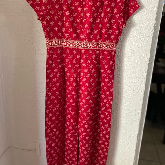 New linen Talbots midi length dress, 8 - Picture 5 of 7